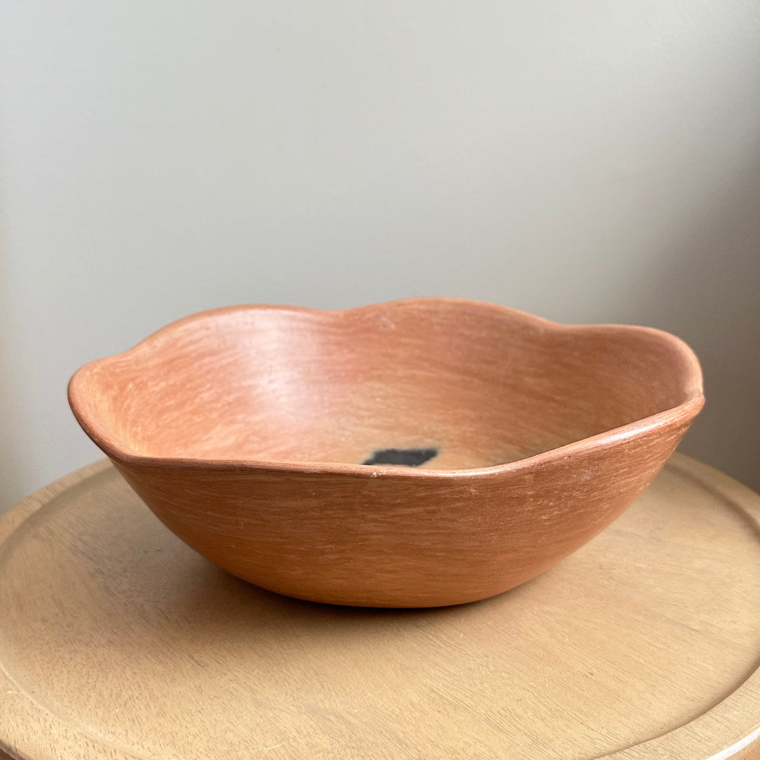 Large Natural Floral Fruit Bowl