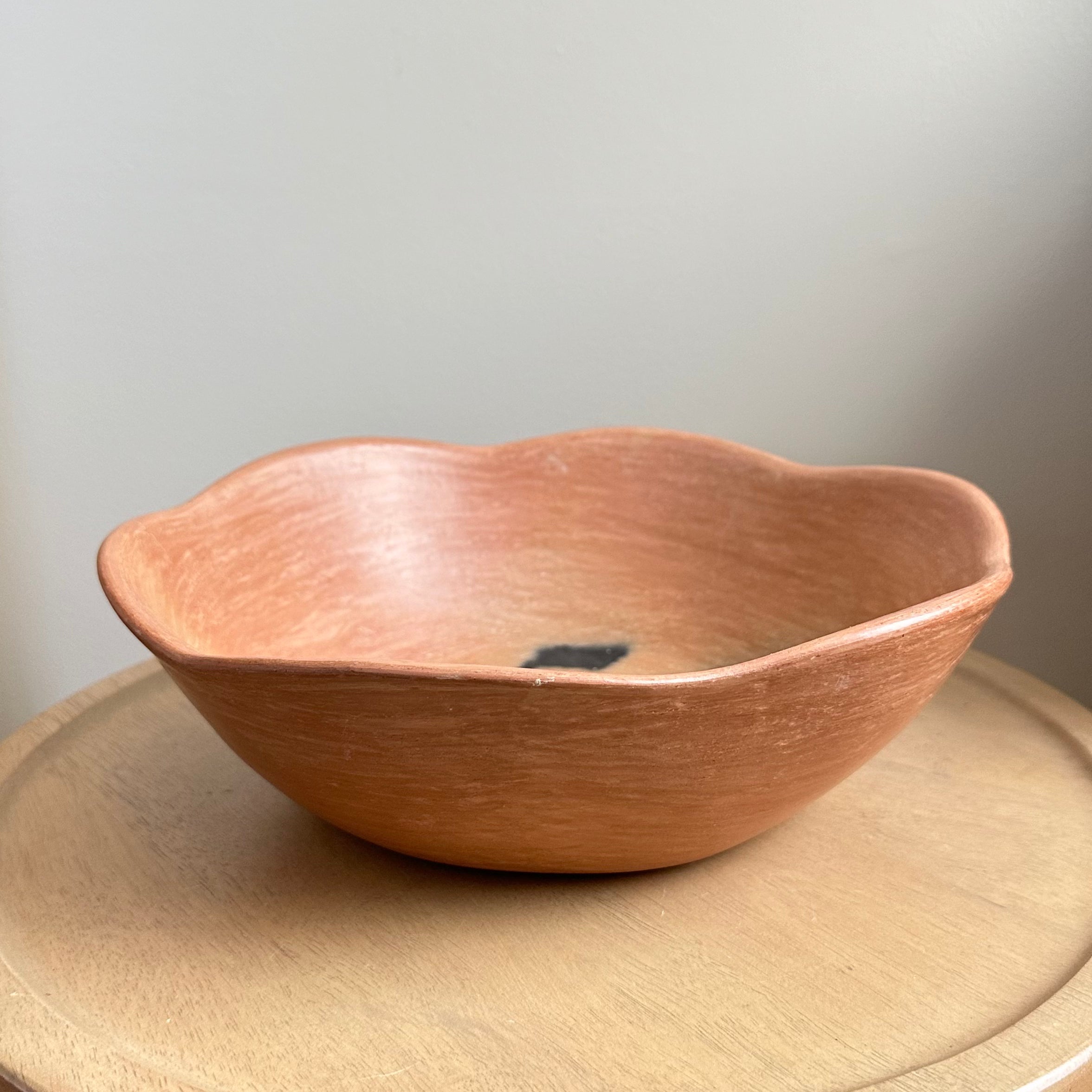 Large Natural Floral Fruit Bowl