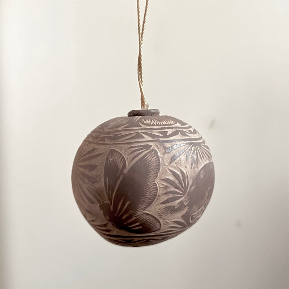 Brown Jicara Holiday Ornaments