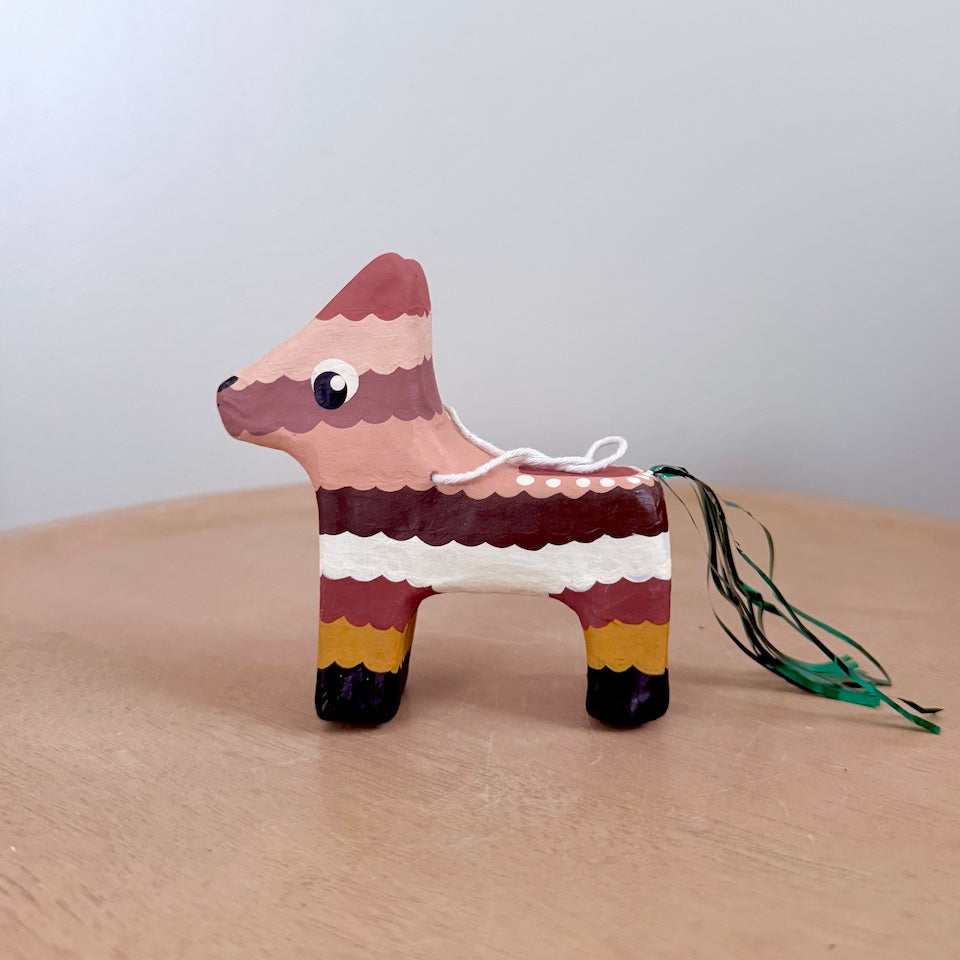 Burrito Piñata Paper Mache Ornament