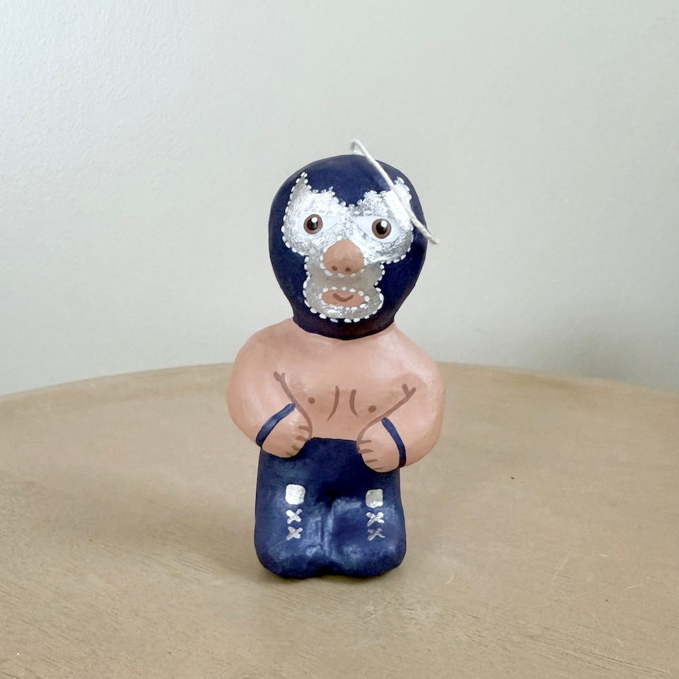 Lucha Libre Paper Mache Ornaments