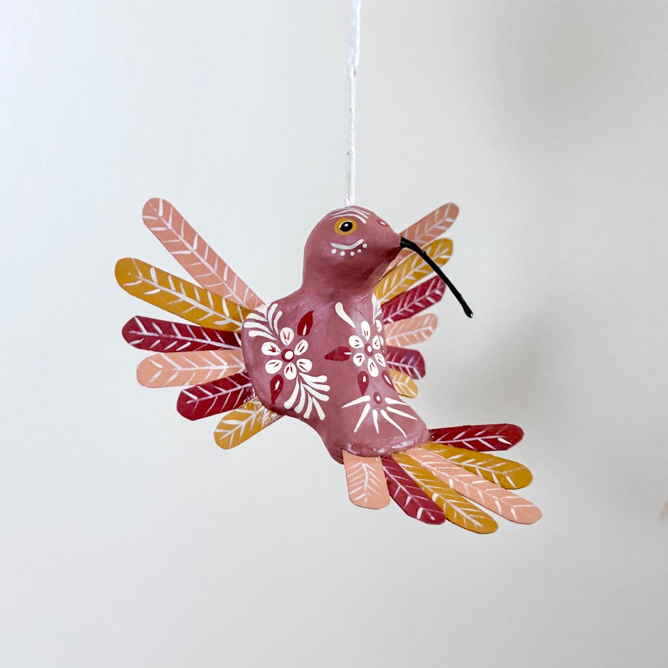 Colibri (Hummingbird) Paper Mache Ornaments