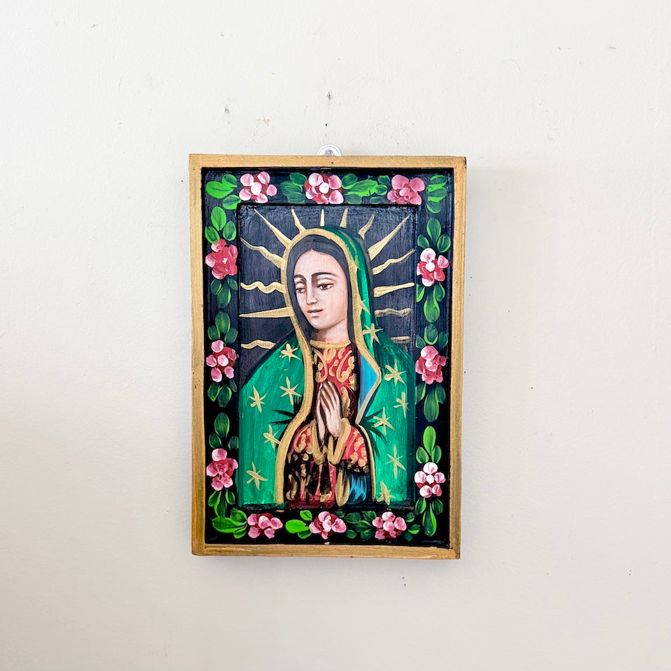 Virgen de Guadalupe Hand-painted Frame