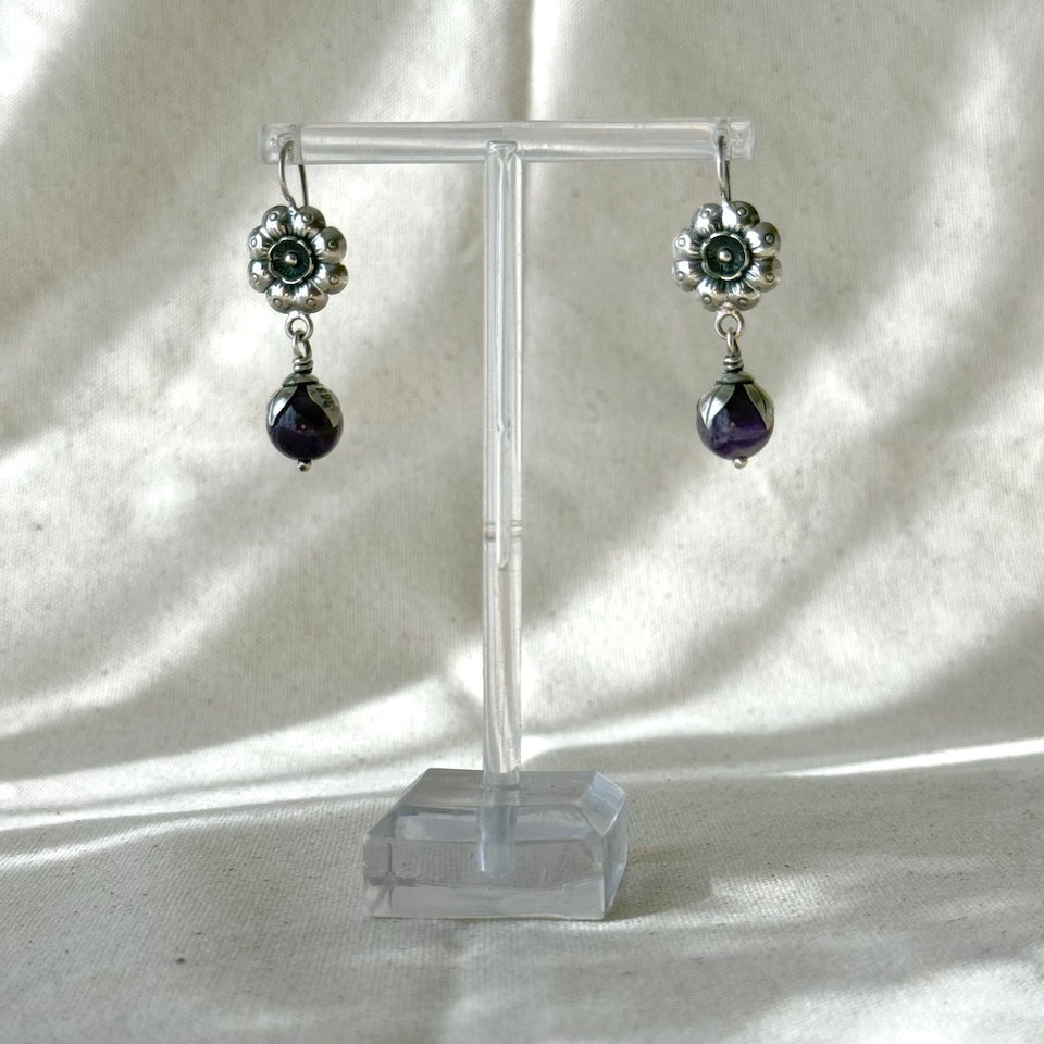 Flower Pearl Mazahua Earrings