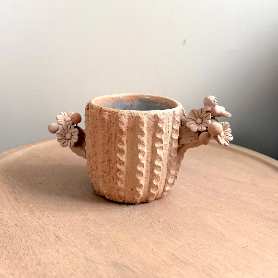 Natural Clay Cactus Flower Pot