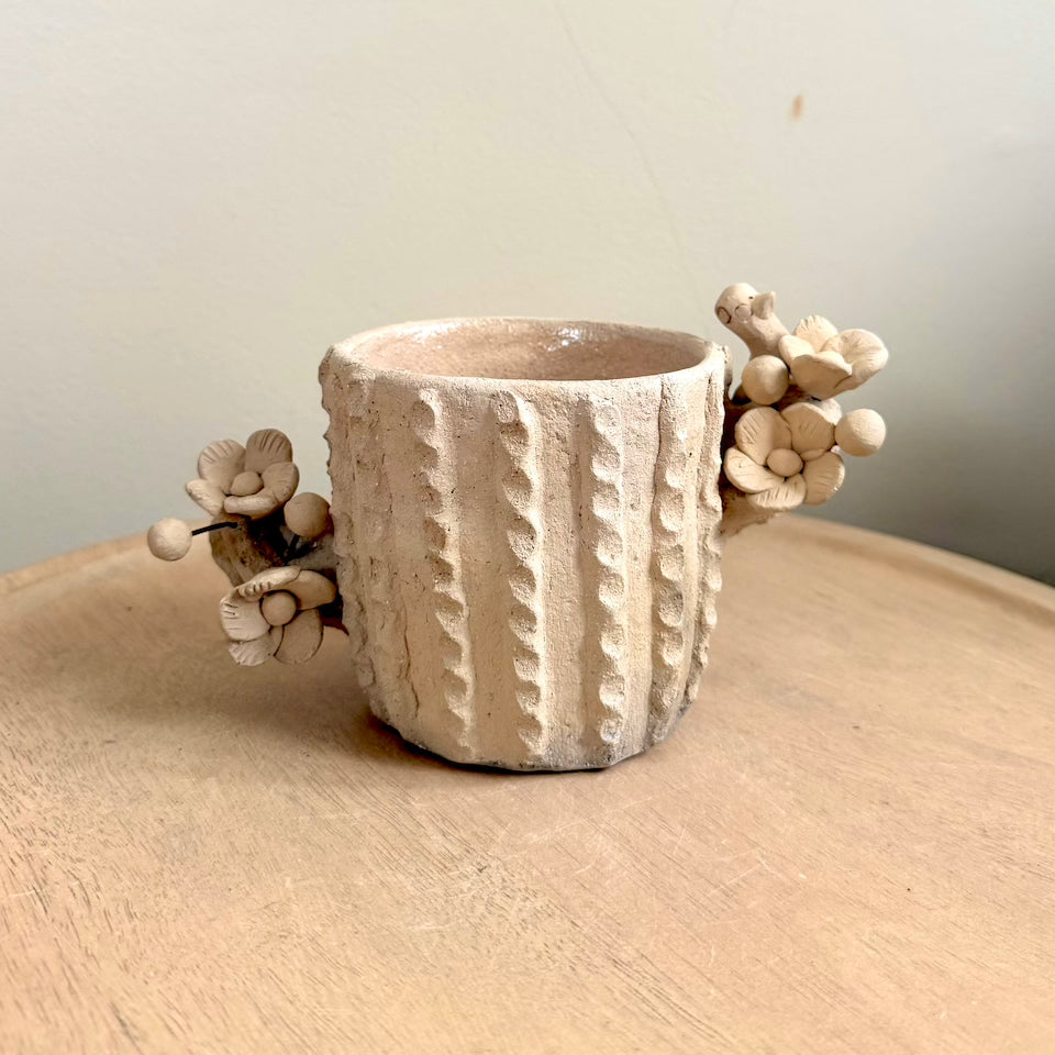 Natural Clay Cactus Flower Pot