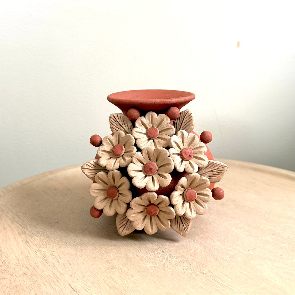 Small Round Floral Vase