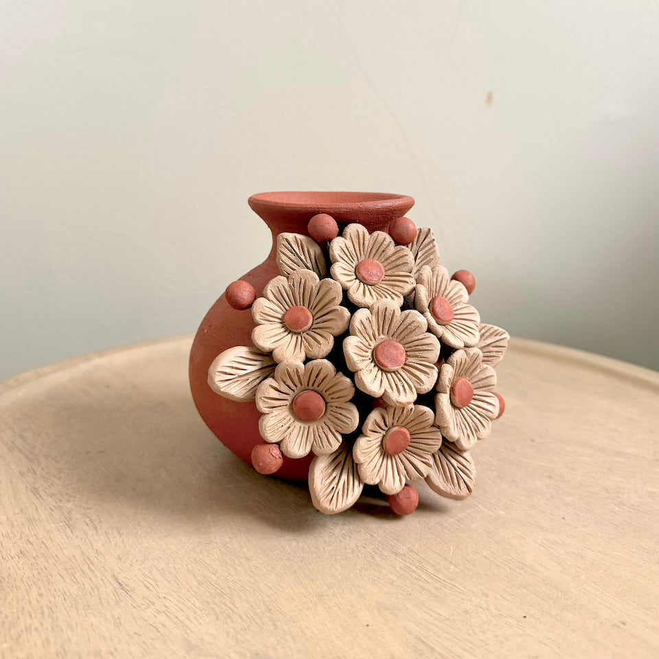 Small Round Floral Vase