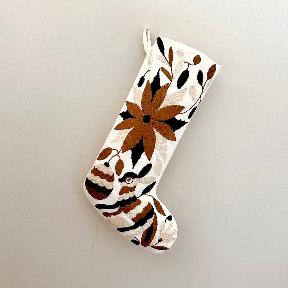 Black &amp; Brown Otomi Holiday Stockings