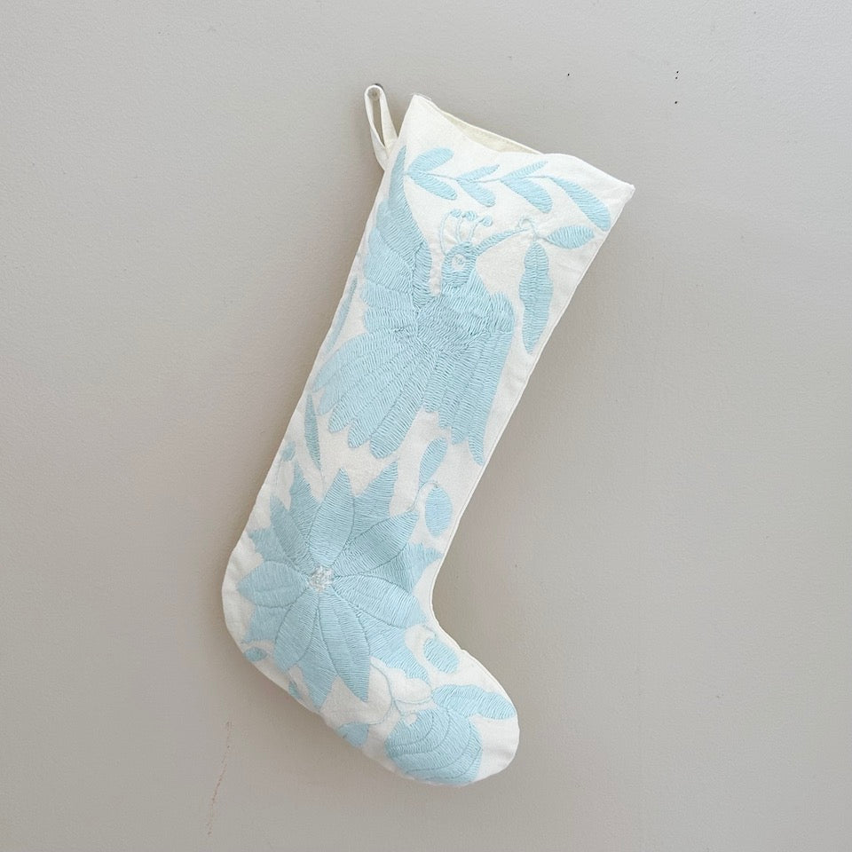 Ice Blue Otomi Holiday Stockings